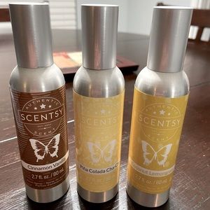 Scentsy room spray trio